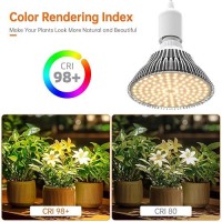 Bstrip Led Hanging Grow Light Grow Light Bulb For Indoor Plants 25W Full Spectrum Hanging Grow Light 3000K Plant Light Bulbs W