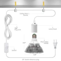 Bstrip Led Hanging Grow Light Grow Light Bulb For Indoor Plants 25W Full Spectrum Hanging Grow Light 3000K Plant Light Bulbs W