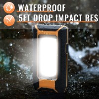 2 Pack 40W 1600Lm Led Work Light Rechargeable Portable Led Magnetic Flood Lights For Outdoor Camping Hiking Emergency Car Repai