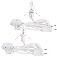 Waterglide 2 Pack Accessory Cord With Clear Bulb 6 Ft Ul Listed Replacement Lamp Cord With Onoff Switch Perfect For Christmas