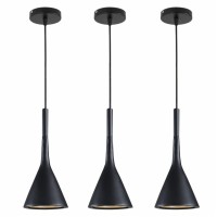 Kco Lighting Industrial Adjustable Pendant Light Black Vintage 3 Light Hanging Modern Farmhouse Mini Ceiling Pendant Light For Kitchen Island Restaurant Bar (Black & 3-Pack)