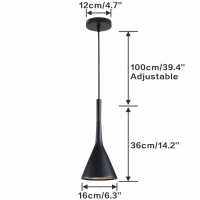 Kco Lighting Industrial Adjustable Pendant Light Black Vintage 3 Light Hanging Modern Farmhouse Mini Ceiling Pendant Light For Kitchen Island Restaurant Bar (Black & 3-Pack)