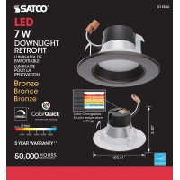 Satco S11834 Bulb 4 Inches Antique Brass