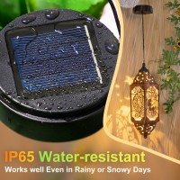 Aa 600Mah Solar Outdoor Lanterns Waterproof Replacement Solar Top Lantern Lights Waterresistant For Garden Yard Patio1Pack