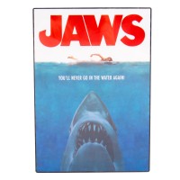 Fizz Creations Jaws Movie Poster Light. A4 Sized Led Jaws Poster Mood Light Night Light. Battery Or Usb Powered With Included Cable. Officially Licensed Universal Classics Merchandise.