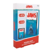 Fizz Creations Jaws Movie Poster Light. A4 Sized Led Jaws Poster Mood Light Night Light. Battery Or Usb Powered With Included Cable. Officially Licensed Universal Classics Merchandise.