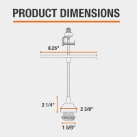 Worth Home Products Instant Pendant Converter Adapter Only Kit Transitional Recessed Light Conversion Kit For 6 And 4 Re