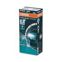 Osram Cool Blue Intense W5W, Up To 4,000 K, Halogen Signal Lamp, Folding Box (10 Bulbs)