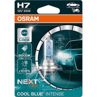 Osram Cool Bluea Intense H7, +100% More Brightness, Up To 5,000 K, Halogen Headlight Bulb, Led Look, Single Blister (1 Bulb)