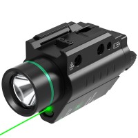 Feyachi Redgreen Laser Flashlight combo 200 Lumen Tactical Light with Picatinny Rail Mount