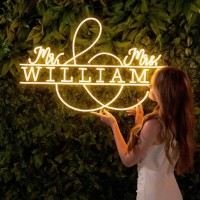 Custom Neon Sign Personalized Neon Signs For Wedding Reception Backdrop Creative Neon Word Name Text Lights For Business Home