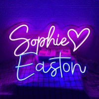 Custom Neon Sign Personalized Neon Signs For Wedding Reception Backdrop Creative Neon Word Name Text Lights For Business Home