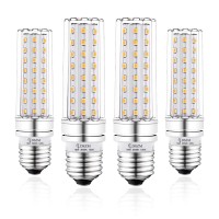 E26 Led Bulbs, 16W Led Candelabra Bulb 120 Watt Equivalent, 1400Lm, E26 Medium Base Decorative Non-Dimmable Led Chandelier Bulbs, Warm White 3000K Led Corn Lamp, Pack Of 4