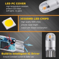 Auxbeam T10 W5W 168 194 Led Bulb Amber 3030 Chip 2SMD High Performance Dashboard light Features Super bright long service life low power consumption Faster onoff response time produces less heat 360 degree all around coverage Base Type T10 constant no pol