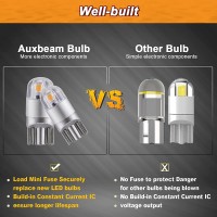 Auxbeam T10 W5W 168 194 Led Bulb Amber 3030 Chip 2SMD High Performance Dashboard light Features Super bright long service life low power consumption Faster onoff response time produces less heat 360 degree all around coverage Base Type T10 constant no pol