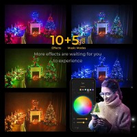 Linkedsparx Led Christmas Lights, 300 Led 78.5Ft App-Controlled Smart Indoor String Lights With Green Wire, 5 Music Modes For Party Holiday Wedding Decoration