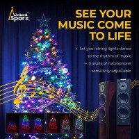 Linkedsparx Led Christmas Lights, 300 Led 78.5Ft App-Controlled Smart Indoor String Lights With Green Wire, 5 Music Modes For Party Holiday Wedding Decoration