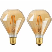 Decorative Edison Light Bulb,Led Star Shapes Lights Amber Color,4W=40W,2200K Warm White, Dimmable Vintage Lights For Bedroom,Room Decorations,Night Lights,Kids Room Decor,Oversized Light Bulb 1Pack