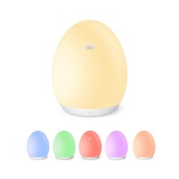 Brelley Night Light For Kids Room Baby Night Light With Rgb Color Changing Mode Dimming Rechargeable Egg Night Light With 1