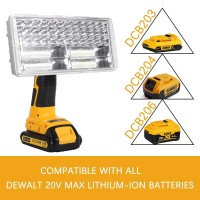 Dteztech 20V Light For Dewalt 20V Max Lithium-Ion Battery, 40W 4200Lm Flashlight With Usb Port, Zinc Alloy Led Work Light For Emergencies, Camping, Outdoor, Indoor