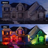 Crepow Solar Spot Lights Outdoor Color Changing Ip65 Rgb Solar Lights Outdoor Waterproof Auto Onoff Solar Landscape Spotlight