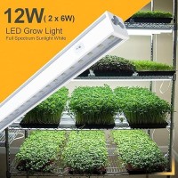 Speeplant Led Grow Light Strips T5 Grow Lights Full Spectrum 1Ft 5000K Grow Lights For Indoor Plants Strip Plug And Play Wi