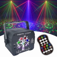 Atotalof New Upgraded Party Disco DJ Lights with Blue strobe Light Professional 3IN1 Stage Light with Remote Control Sound Activated Timing Setting SPECIFICATION LED Diodes RGB 3 in 1 LED Power Adaptor DC 5V 1A2A Power Supply AC100V240V 5060Hz Play Mode A