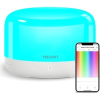 Yeelight Smart Table Lamp, Siri Voice Control Bedside Lamp With Music Sync, Dimmable Night Light Touch Lamp, Rgbw Smart Lamp For Bedroom, Living Room, Works With Homekit, Razer Chroma, Alexa & Google