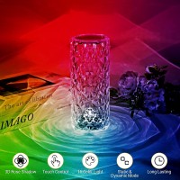 Crystal Lamp,Touch Control Crystal Rose Lamp,Crystal Table Lamp With 16 Colors,Rgb Night Light With Usb & Remote Control,Led Rose Diamond Touch Lamp For Bedroom, Rechargeable Rose Light, Birthday Gift