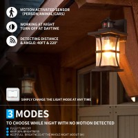 Motion Sensor Outdoor Wall Lights Fixture Advanced Dusk To Dawn Exterior Lighting Outside Light For House Garage Antirust W