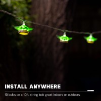 Star Wars Baby Yoda String Light The Mandalorian The Child Grogu 5000K Cool White 10 Led Lights Indooroutdoor Collector