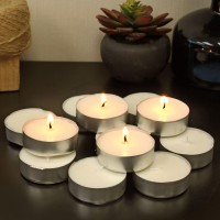 Stonebriar 20 Pack Unscented Mega Oversized Tea Light Candles With 9 Hour Extended Burn Time