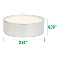 Stonebriar 20 Pack Unscented Mega Oversized Tea Light Candles With 9 Hour Extended Burn Time