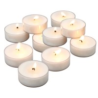 Stonebriar 20 Pack Unscented Mega Oversized Clear Cup Tea Light Candles With 9 Hour Extended Burn Time