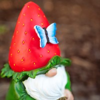 Vp Home Strawberry Gnome Solar Powered Led Outdoor Decor Garden Light Great Addition For Your Garden, Solar Powered Light Garden Gnome, Christmas Decorations Gifts