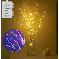 Litbloom Lighted Birch Branches Battery Operated With 8 Functions 30In 100 Multi Color And Warm White Lights For Christmas Holiday Party Decoration Indoor Outdoor