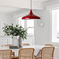 Bamyum Champion Kitchen Island Hanging Light With E26 Metal Shade Adjustable 47.2'' Cable Modern Farmhouse Hanging Light Fixture 13.7