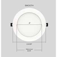 Rab Wfrl6R139Fa120Ws Edgelit Wafer Cct Field Adjustable 27003000350040005000K Allinone No Housing Required Smooth 6