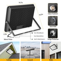 Xycn 300W Led Flood Light 2000W Equivalent Super Bright 42 500Lm 5000K Daylight Ip66 Waterproof Security Outdoor Led Arena Li