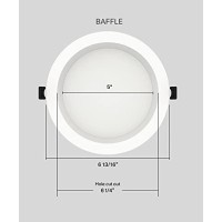 Rab Wfrl6R139Fa120Wb Edgelit Wafer Cct Field Adjustable 27003000350040005000K Allinone No Housing Required Baffle 6