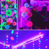 Yayit 66Ft/20M Led Black Light Strip Kit, 1200 Leds, 12V Flexible Blacklights Fixtures For Glow Party, Bedroom, Halloween, Body Paint, Birthday, Non-Waterproof