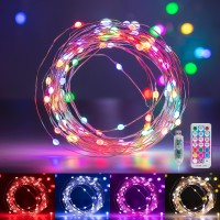 Minetom Fairy Lights Color Changing 33Ft 100 Led String Lights With Remote11 Modes Usb Fairy Lights Indoorwaterproof Hallow