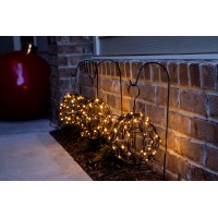 Elf Logic Set Of Three Warm Led Luminary Pathway Lights - Plug In Light Balls - Outdoor Pathway Lights For Garden, Walkway, Outdoor Wedding, Holiday Decorations, And More