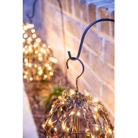 Elf Logic Set Of Three Warm Led Luminary Pathway Lights - Plug In Light Balls - Outdoor Pathway Lights For Garden, Walkway, Outdoor Wedding, Holiday Decorations, And More