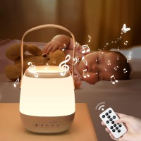 Baby Night Light For Baby Nursery12 White Noises 35 Colorsportableusb Rechargeable Egg Light For Nursery Baby Sound Machine