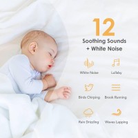 Baby Night Light For Baby Nursery12 White Noises 35 Colorsportableusb Rechargeable Egg Light For Nursery Baby Sound Machine