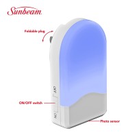 Sunbeam 16986 3-In-1 Instabeam Led Power Failure Night Light, Bright White Emergency Led, Soothing Blue Led, 25,000 Hour Life Span, Dusk To Dawn Photo Sensor, Portable Task Light, Rechargeable Battery