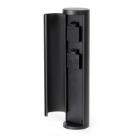 Outdoor Aluminium Ip54 Outdoor Garden Terminal 2 Sockets Pillar