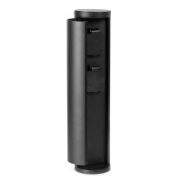 Outdoor Aluminium Ip54 Outdoor Garden Terminal 2 Sockets Pillar