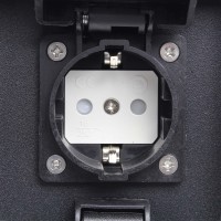 Outdoor Aluminium Ip54 Outdoor Garden Terminal 2 Sockets Pillar